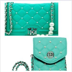 NOT FOR SALE Badgley Mischka - a double shot of hot - two bags!